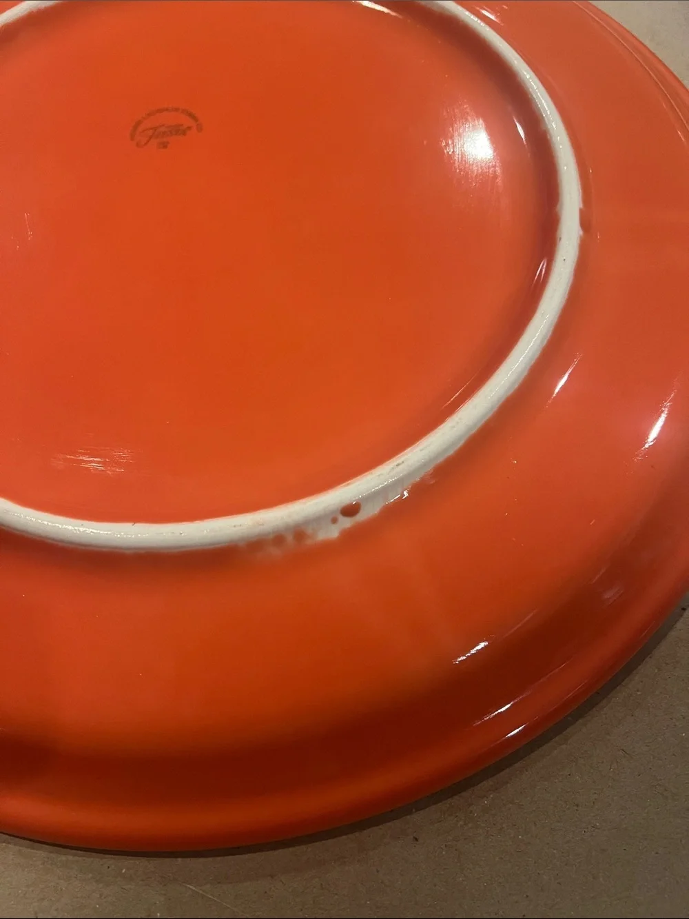 Fiesta Orange Jack-O'-Lantern Round Serving Platter
